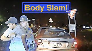 Driver Messes With Trooper  And Finds Out | Body Slam