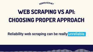 Web Scraping vs API: The Ultimate Guide to Choosing the Right Data Extraction Method