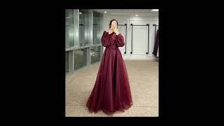 gamis maroon mix brookat