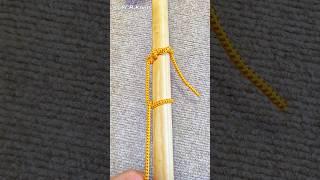 YCB-Knots #263，Wow, a rope knot that can drag objects, a round wood anti slip drag rope knot#knots