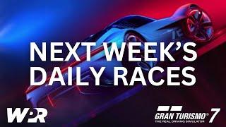 Next week’s Daily Races on GT7