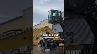 Having fun at work doing a pre delivery on a new CAT material handler! #caterpillarwrenching