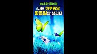 강력한 60초 시각화 음악나는 오늘 아주 좋은일이 생긴다강력한 60초 시각화 음악꿈을 이루는 명상 /돈, 재물, 행복, 행운, 성공, 부자, 시크릿 파동음악 #Shorts