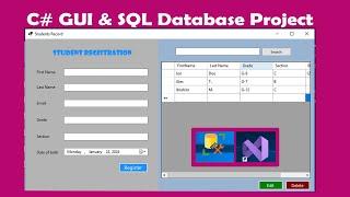 C# Students Record Management System | Windows form Application | Project Source Code  | Part-1