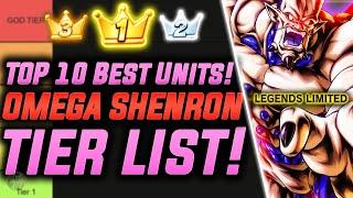 LL OMEGA & RAGE SHENRON ARE GOOD?!? TOP 10 META Unit/Fighter TIER LIST! (Dragon Ball Legends)