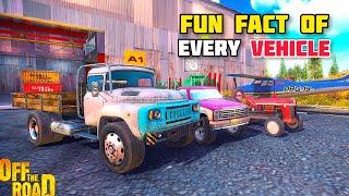 FUN FACT & UNIQUE ABILITY OF EVERY VEHICLE IN OTR | NEW OFF THE ROAD OPEN WORLD DRIVING GAME