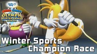 Mario & Sonic at the Olympic Winter Games Sochi 2014 [Wii U] - Winter Sports Champion Race