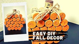 HALLOWEEN WINE CORK PUMPKIN - Easy Fall DIY Craft