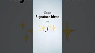 BOSS Signature Ideas | Letter “J” | #shorts #signature #calligraphy #handwriting #letra #j