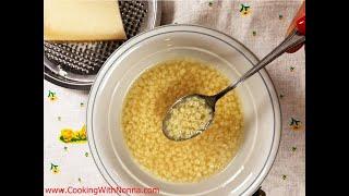 Stelline Pastina with Parmigiano -   Rossella's Cooking with Nonna