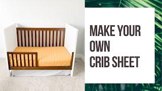 How to Make a Crib Sheet // Sew a crib sheet tutorial with Knit Fabric