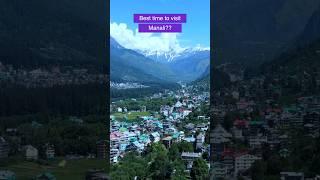 Best time to visit Manali? #shorts #manali #snowfall #touristdestination