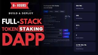 Build And Deploy Full-Stack DeFi Token Staking Dapp From Scratch 2023