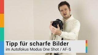 Tipp für scharfe Bilder mit Autofokus One Shot / AF-S - HD