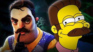 Hello Neighbor vs. Ned Flanders - RAP BATTLE! | Mr. Jay