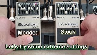 Boss GE-7 equalizer hiss/noise mod