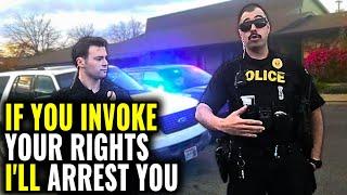 Tyrant Idiot Cops Get OWNED For Threatening Arrest! "I'LL SUE YOU" ID Refusal First Amendment Audit