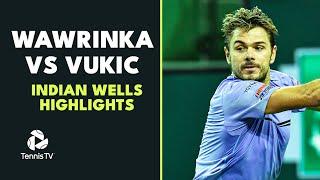 Stan Wawrinka vs Aleksandar Vukic Highlights | Indian Wells 2023