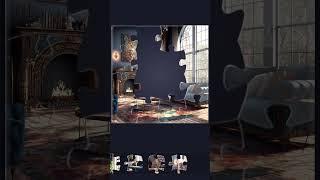 Jigsaw Puzzle. Luxury Interior 🪴️🪞 - My Gaming Town  #shorts #JigsawPuzzles #AnimatedPuzzle #ZiMAD