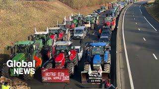 Farmer protests: Tractors block major highways across France, Belgium