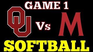 OU vs MACU Softball Gasso vs Gasso Game 1