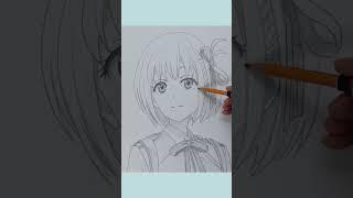 Drawing Simple Anime | How to Draw Chisato | Cong Dan Art