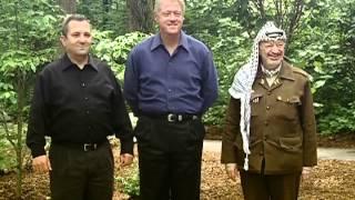 Photo-Op of President Clinton with Prime Minister Barak and Chairman Arafat at Camp David