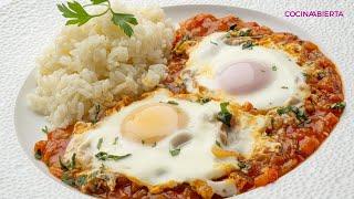 Huevos en salsa con arroz blanco //Cocina Abierta de Karlos Arguiñano