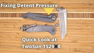 First Look: TwoSun TS298 [And Weak Framelock Detent Fix] (Knife Content)