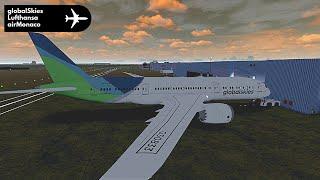 ROBLOX CODESHARE | globalSkies | Boeing 787-9  | Economy Class (Airline Review/ Flight Review)