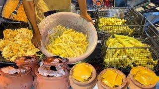 Crispy French Fries Making on Clay Pot | How to Make Perfect Crispy French Fries | Street Food Fries