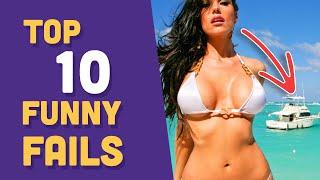 Top 10 Funny People Fails - Try Not To Laugh Challenge || People Fails