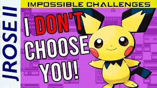 Can you beat Pokemon Gold/Silver with Just a Pichu?