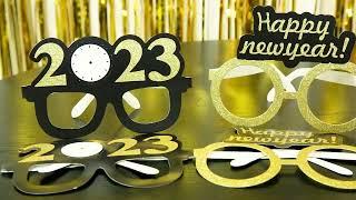 Amazon com New Years Eve Party Supplies 2023, New Year Decorations 2023 with Black Gold Ha