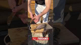 Тест рыболовного ножа из стали 95х28 #топ #ножиручнойработы #рабочийнож #кузницаназарова #нож #ножи
