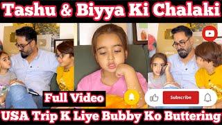 Tashu & Biya Ki USA Trip K Liye Chalaki | #babytasha  #vlog #cute