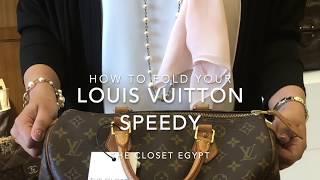 How to fold your Louis Vuitton Speedy