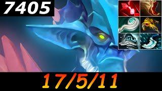 Dota 2 Leshrac 7405 MMR 17/5/11 (Kills/Deaths/Assists) Ranked Full Gameplay