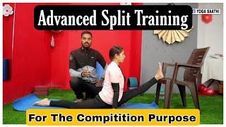 Advanced Hanuman Asana Practices/180+ Split Training/Front Split Practices/Leg Muscles Exercises.