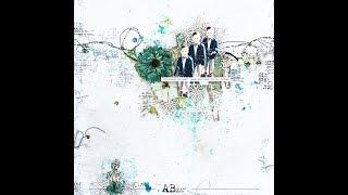 Simple scrapbooking layout with Aga Baraniak