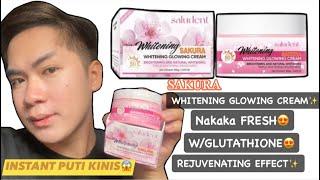 SAKURA WHITENNING CREAM GLOW REVIEW! HINDI NA KAILANGAN MAG REJUVENATING with SPF50 WOW!!!