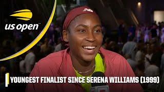 Coco Gauff reacts to Serena Williams comparisons, protests delaying match | 2023 US Open