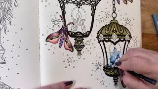 Adult Coloring - Magical Dawn, Lanterns part 2