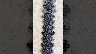 Luxury Pearl Embroidered Fabric Design | Trending Fabric for Boutique Use #embroiderydesigns
