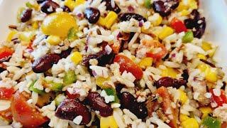 salade de riz à la mexicaine - salade d'été - salade fraîcheur