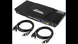 TESmart KVM HDMI Switch Support 4K@60hz resolution/EDID emulators (unboxing and review)