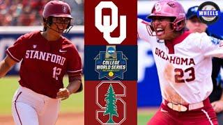 #1 Oklahoma vs #9 Stanford | WCWS Bracket Final | 2023 College Softball Highlights