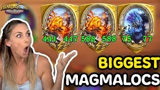 Slysssa's Biggest Magmalocs EVER! - Hearthstone Battlegrounds