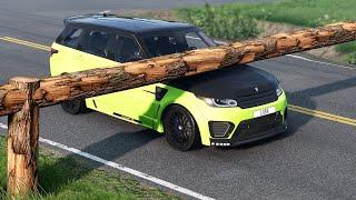 Cars vs LOG TRAP ▶️ BeamNG Drive