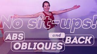 No Sit Ups Abs, Obliques, and Back - Prolapse and PFD Safe Workout! (20-min)